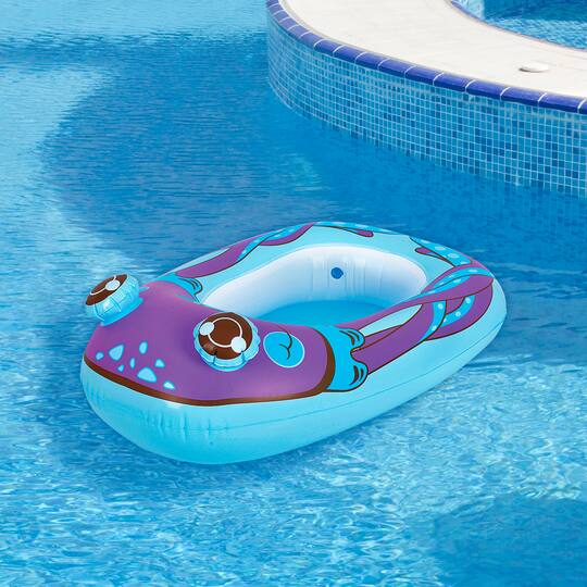 Pool Central 34" Purple Octopus Children's Inflatable Pool Boat Float